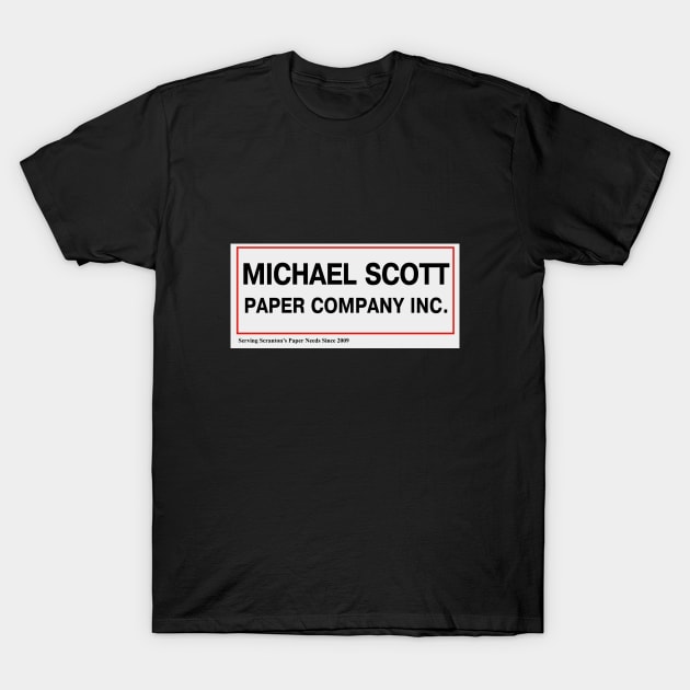 Michael Scott Paper Company T-Shirt by The_Black_Dog